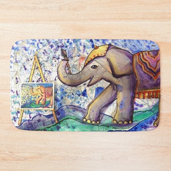 Item preview, Elephant Painting designed and sold by vickievansart.