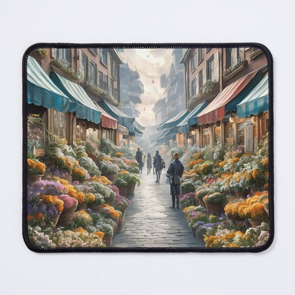 Item preview, Flower Market Painting designed and sold by Tamas Das.