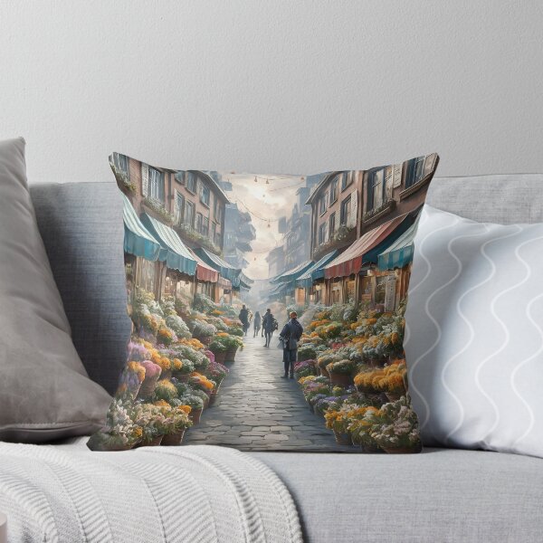 Item preview,  Flower Market Painting designed and sold by Tamas Das.