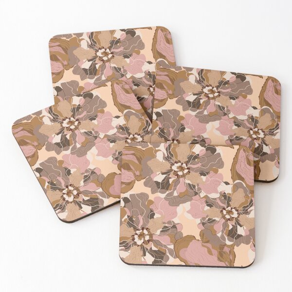 Item preview, Stylized peonies flowers  pattern in Japanese Style designed and sold by NayaChu.