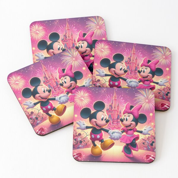 Artikelvorschau, Minnie und Mickey bunt mit Schloss entworfen und verkauft von EPDL.