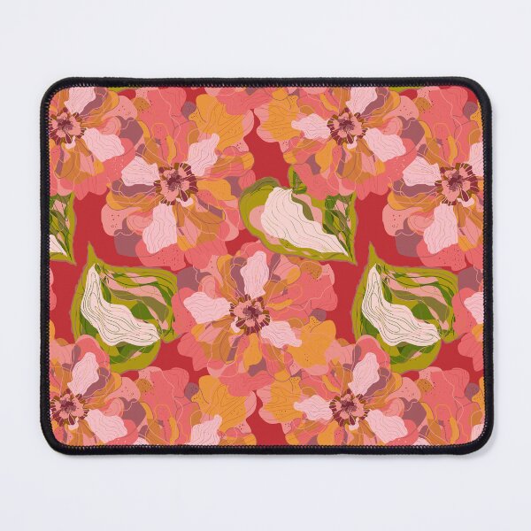 Item preview, Stylized peonies flowers pattern in Japanese Style designed and sold by NayaChu.