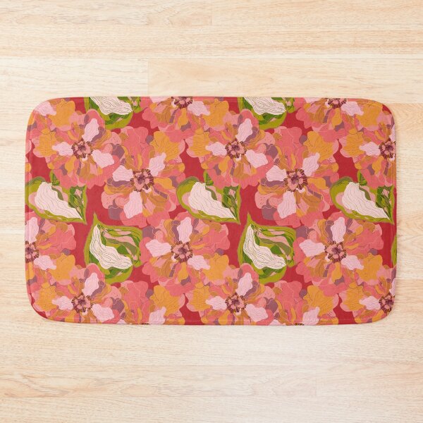 Item preview, Stylized peonies flowers  pattern in Japanese Style designed and sold by NayaChu.