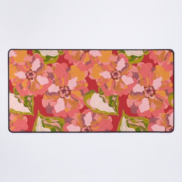 Item preview, Stylized peonies flowers  pattern in Japanese Style designed and sold by NayaChu.