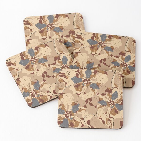 Item preview, Stylized peonies flowers  pattern in Japanese Style designed and sold by NayaChu.