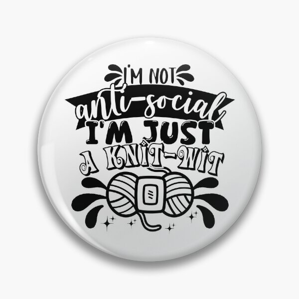 Item preview, I'm Just A Knit-Wit! Crochet, Yarn, Knitting designed and sold by smalldesignbox.