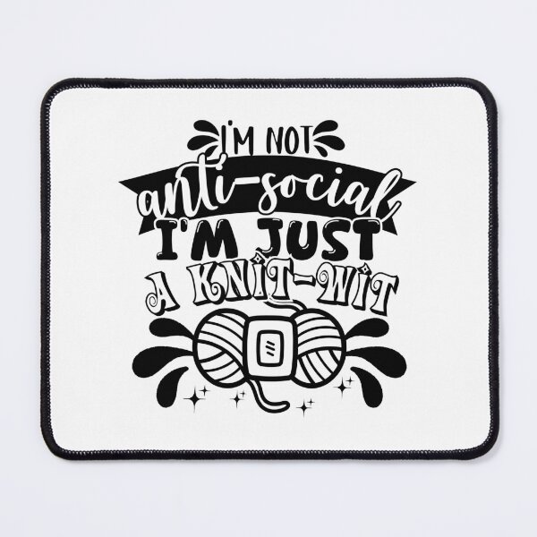 Item preview, I'm Just A Knit-Wit! Crochet, Yarn, Knitting designed and sold by smalldesignbox.