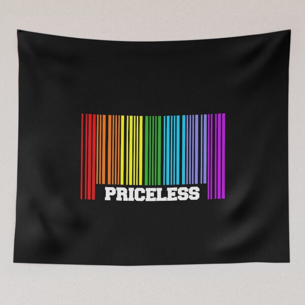 Item preview, Priceless barcode rainbow Pride self love you matter LGBTQ designed and sold by w1ckerman.