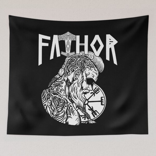 Item preview, Proud Nordic Viking Dad Vathor Father designed and sold by LuminOrb.
