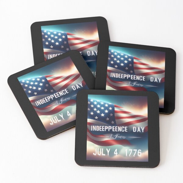 Item preview, Happy Independence Day 4 Th July flag designed and sold by ColorfulCreate.