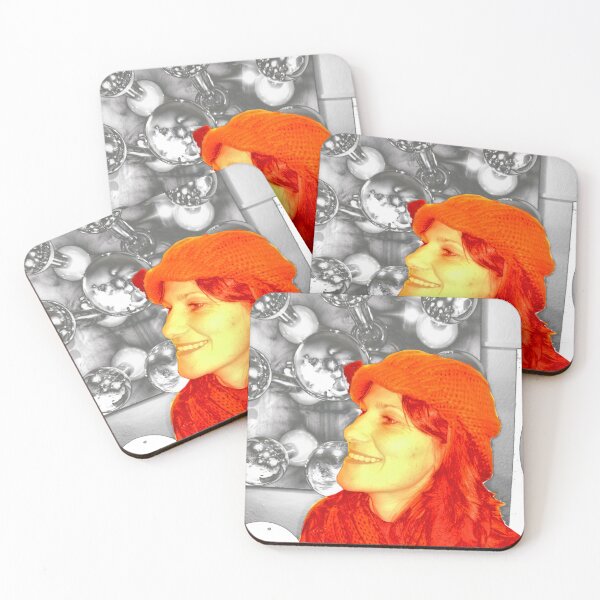 Item preview, Filtered photography portrait of a kitsch woman Pop art Seventies designed and sold by Carré Comme Orange.