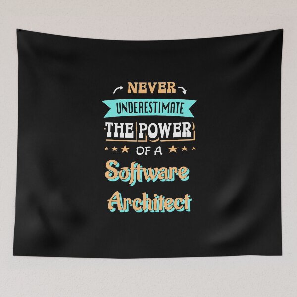 Artikelvorschau, Never underestimate the power of a Software Architect entworfen und verkauft von Stanislav Blank.