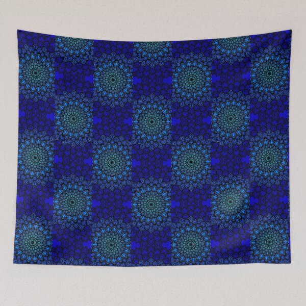 Item preview, Vibrant Blue Mandala Design designed and sold by ArchanaVA.