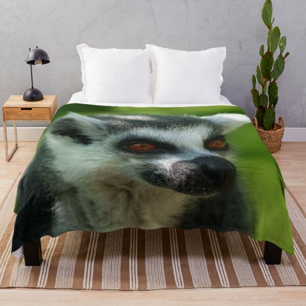 Item preview, Vibrant Encounter Ring-Tailed Lemur Close-Up designed and sold by rawshutterbug.