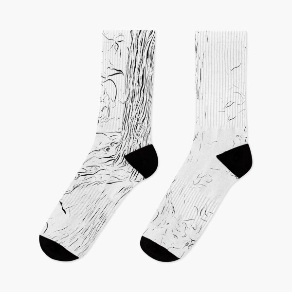 Item preview, Haunted tree black on white designed and sold by ConiferaShop.