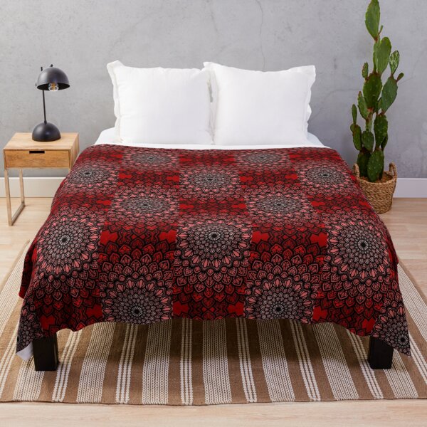 Item preview, Vibrant Red Traditional Mandala designed and sold by ArchanaVA.