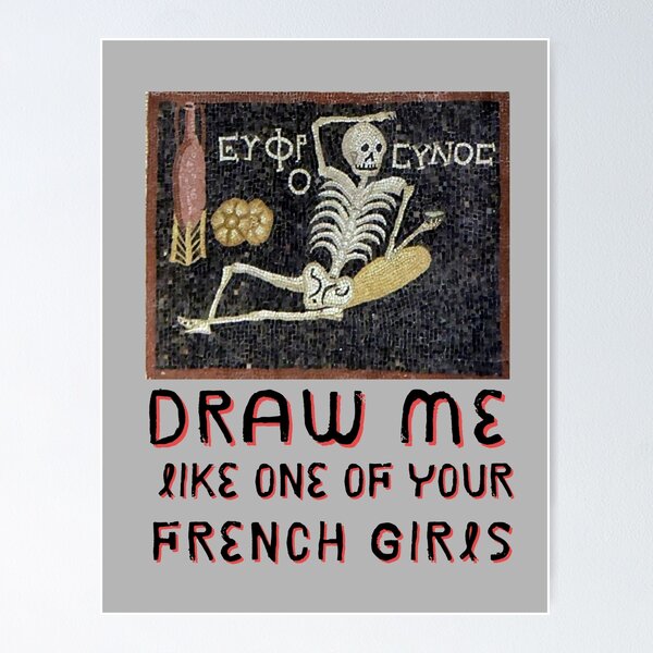 Item preview, Draw Me Like one of your French Girls Skeleton designed and sold by Katie L.