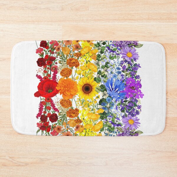 Item preview, Rainbow Wildflowers Field Flowers LGBTQ Month Pride Month Rainbow Flag designed and sold by MegiWu.