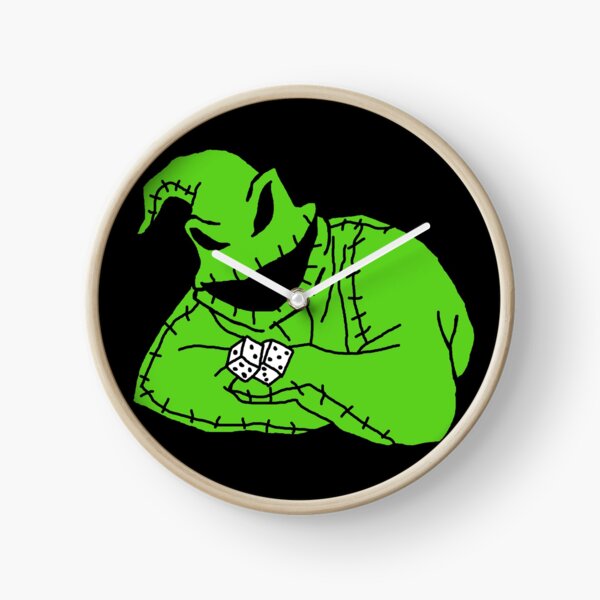 oogie boogie man clocks redbubble