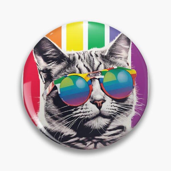Item preview, Funny Cat Purride LGBTQ Gay Pride Rainbow Sunglasses Men Women LGBT designed and sold by MegiWu.
