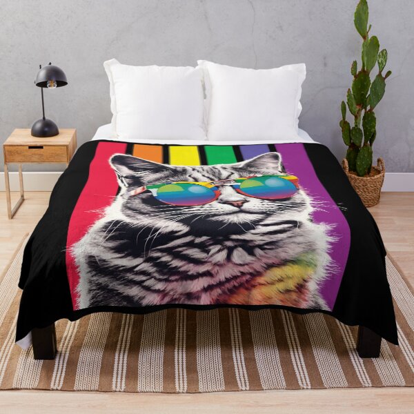 Item preview, Funny Cat Purride LGBTQ Gay Pride Rainbow Sunglasses Men Women LGBT designed and sold by MegiWu.
