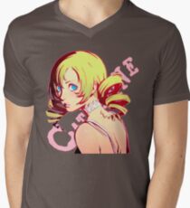 Catherine Pink Men's V-Neck T-Shirt