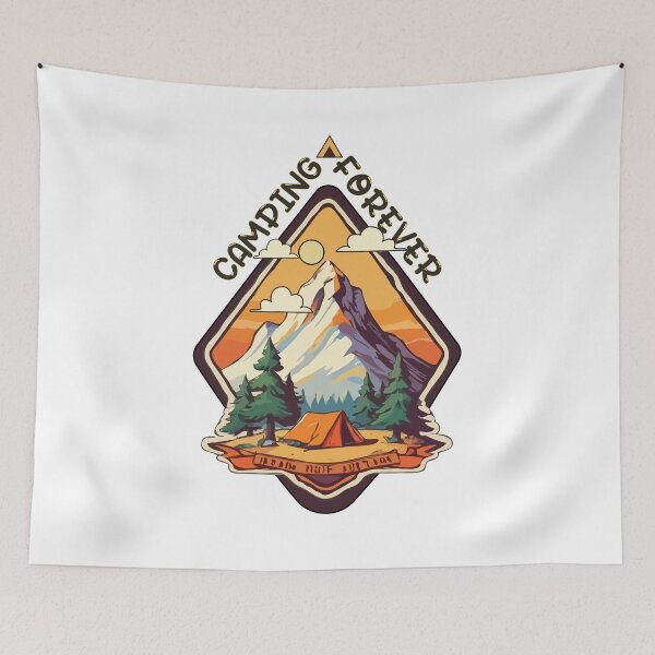 Item preview, Camping forever designed and sold by JiraVibes.