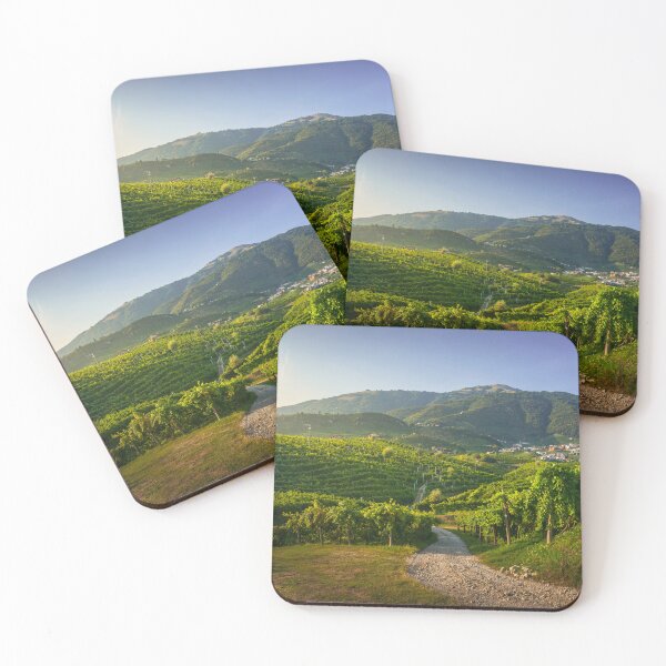 Item preview, Vineyards and road in Prosecco Hills. Valdobbiadene, Italy designed and sold by Stefano Orazzini.