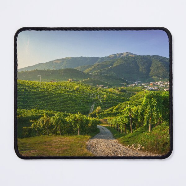 Item preview, Vineyards and road in Prosecco Hills. Valdobbiadene, Italy designed and sold by Stefano Orazzini.