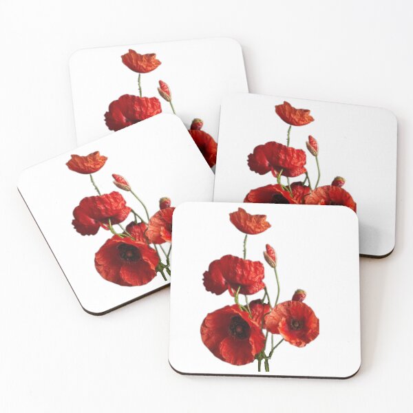 Artikelvorschau, Mohn tiefrot entworfen und verkauft von Myartspace.