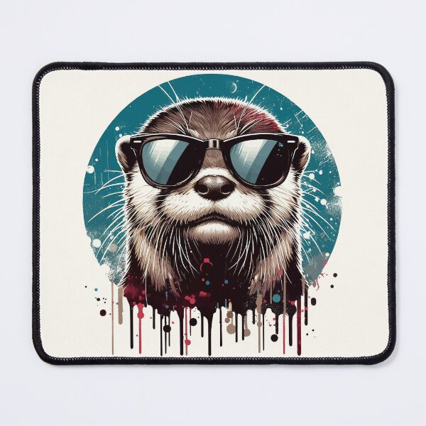 Item preview, Funny Otter in Sunglasses Street Art Summer designed and sold by TomFrontierArt.