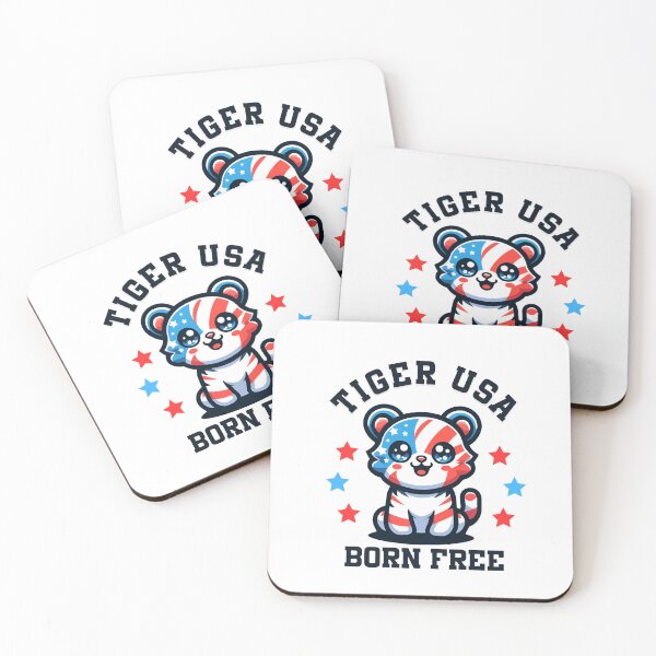 Item preview, Tiger kawaii USA designed and sold by VibeStyleShop.