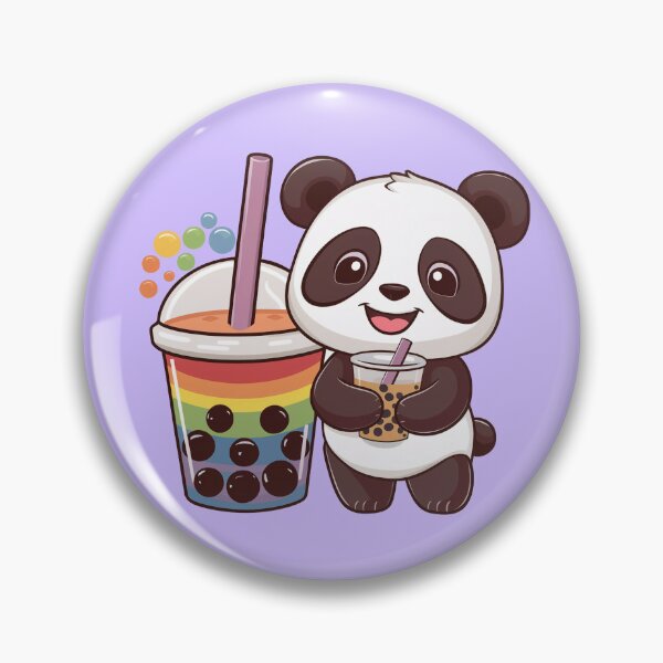 Item preview, Cute Panda Bubble Tea designed and sold by canvadreamer444.