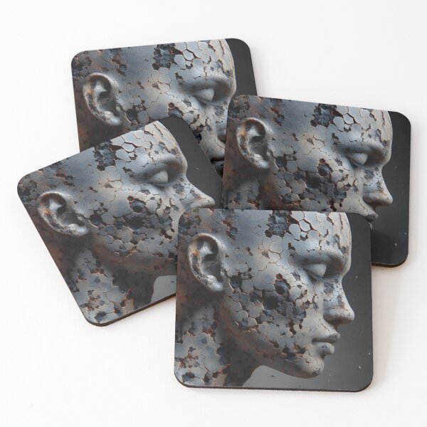 Item preview, Gray cracked face designed and sold by Emile-Sabord.