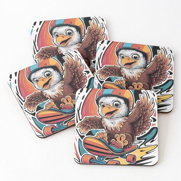 Item preview, Baby Eagle on Skateboard designed and sold by likbatonboot.