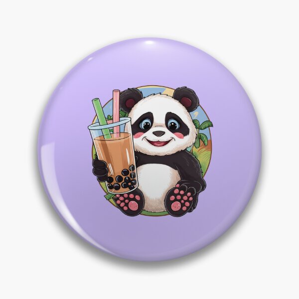 Item preview, Cute Panda Bubble Tea designed and sold by canvadreamer444.