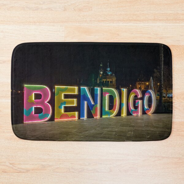Artikelvorschau, Bendigo bei Nacht – Bendigo, Victoria, Australien entworfen und verkauft von Steven Jodoin.