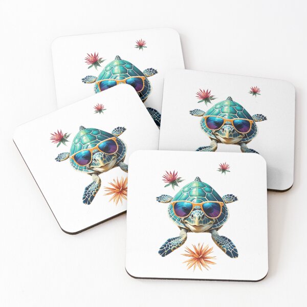 Item preview, Turtle wearing sunglasses designed and sold by MadinaFatt.