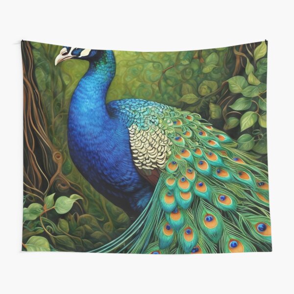 Item preview, Majestic Peacock in Nature's Embrace designed and sold by Rikea.