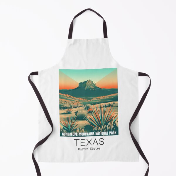 Item preview, A Vintage Travel Illustration of Guadalupe Mountains National Park - Texas - US designed and sold by GoodOldVintage.