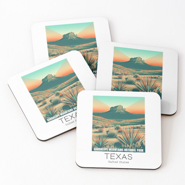 Item preview, A Vintage Travel Illustration of Guadalupe Mountains National Park - Texas - US designed and sold by GoodOldVintage.
