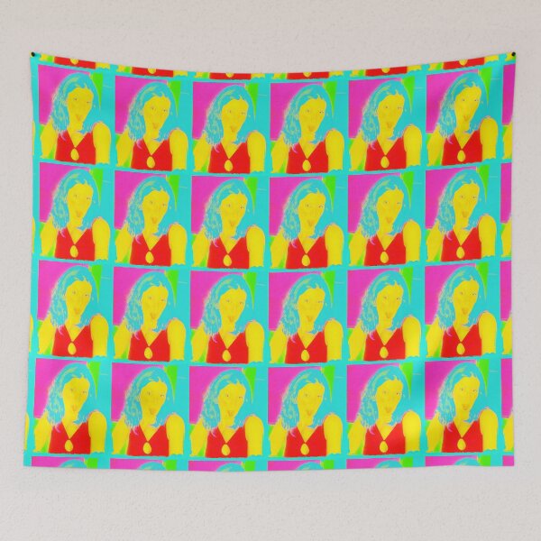 Item preview, Filtered photography portrait of a woman Pop art Seventies flashy neon designed and sold by Carré Comme Orange.