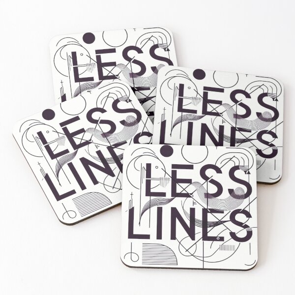 Item preview, Line Geometric Abstract Logo Less Lines Premium T-Shirt designed and sold by LessLines.