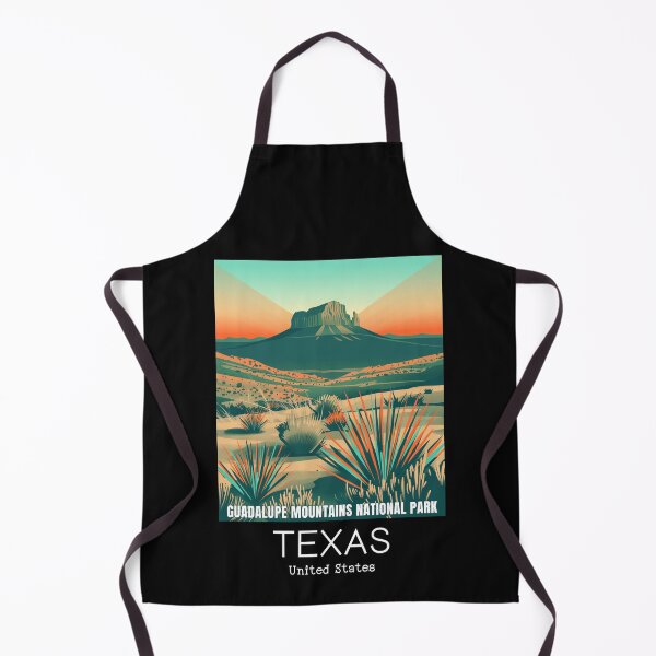 Item preview, A Vintage Travel Illustration of Guadalupe Mountains National Park - Texas - US designed and sold by GoodOldVintage.