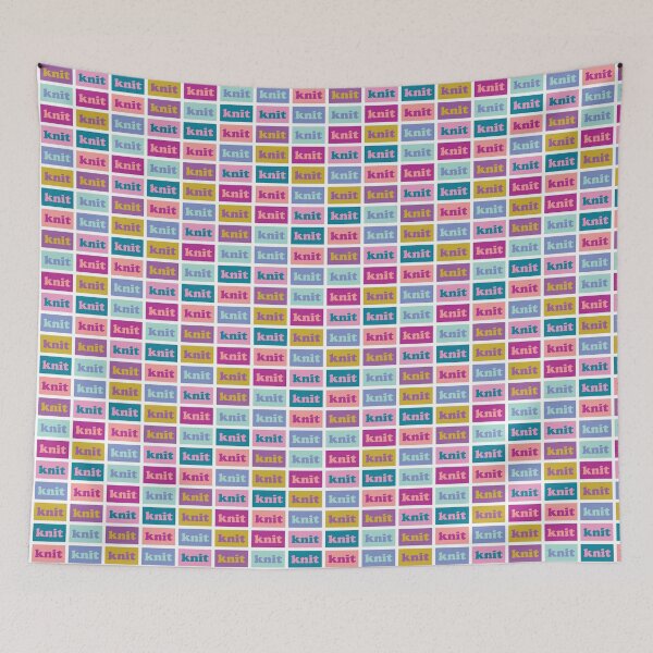 Item preview, Modern Knitting Typography Pattern designed and sold by scome.