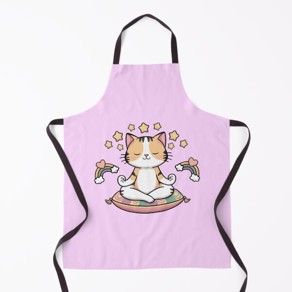 Item preview, Cute Meditating Cat Rainbows designed and sold by canvadreamer444.