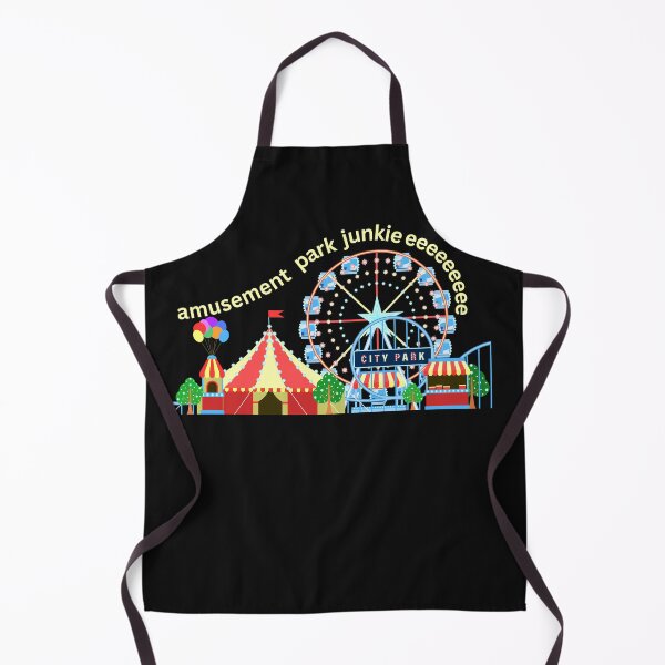Item preview, Amusement Park Junkie T-Shirt, Fun Fairground Attraction Tee, City Park Carnival Ride Shirt, Amusing Graphic Design Top designed and sold by MTJ-Mushrooms.