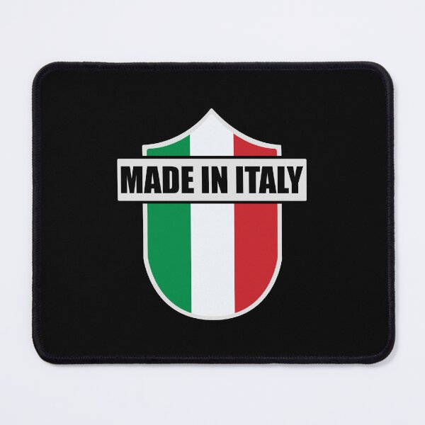 Item preview, "Made In Italy" Crest with Italian Flag designed and sold by Happy Puppy Print On Demand.