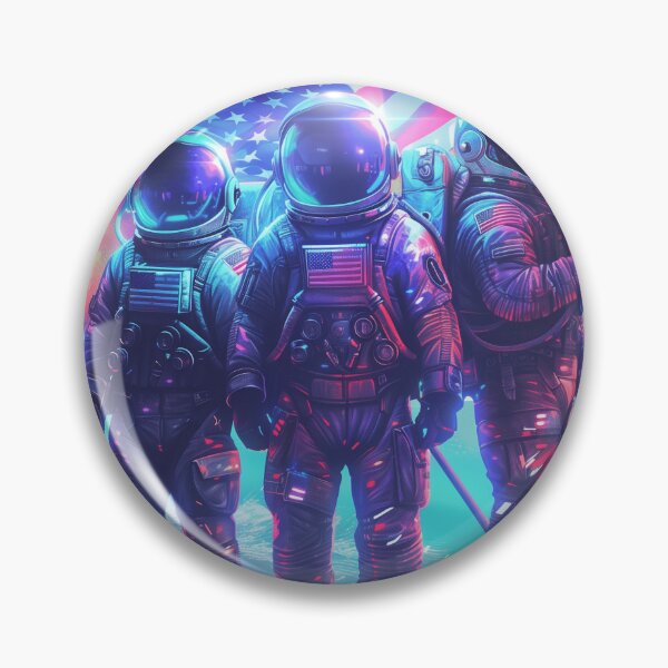 Item preview, Astronauts with American Flag designed and sold by palmyst.