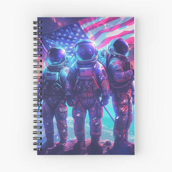 Item preview, Astronauts with American Flag designed and sold by palmyst.